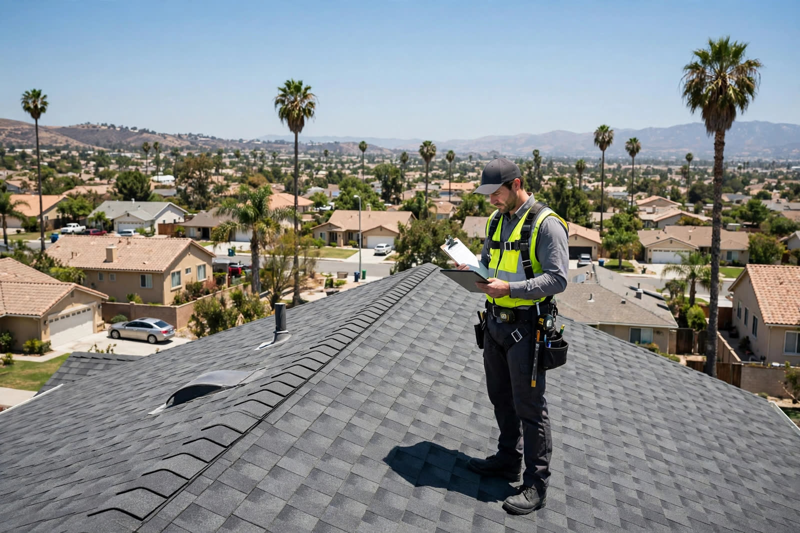 Roof inspection with written report